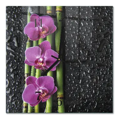 Relógio de parede Orquídea