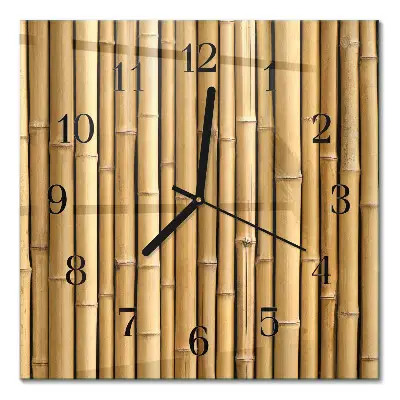 Relógio de parede quadrado Bambu