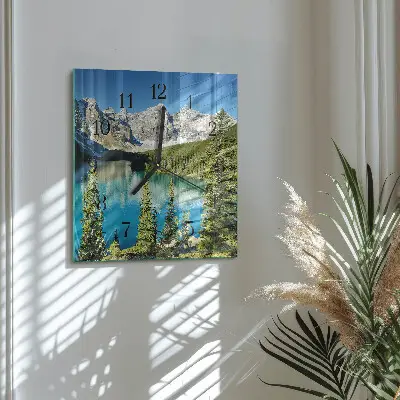 Relógio de parede natureza das montanhas