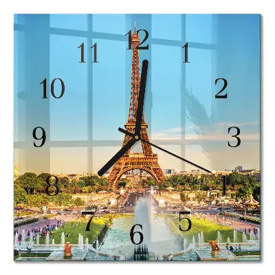 Relógio de parede quadrado Paris