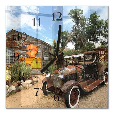 Relógio de vidro Carro velho