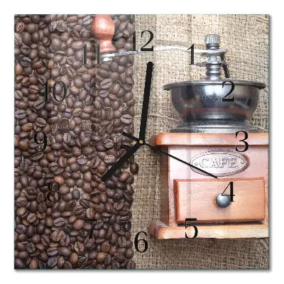 Relógio de vidro moedor de café