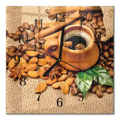 Relógio de parede Amêndoas com canela