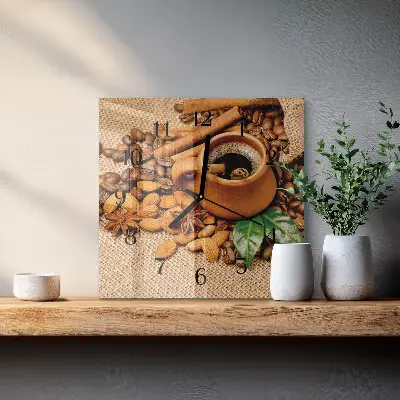 Relógio de parede Amêndoas com canela