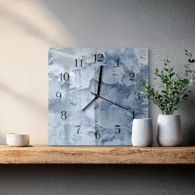 Relógio quadrado Flocos de neve