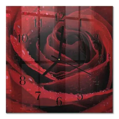 Relógio de parede quadrado Rosa