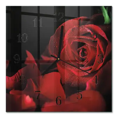 Relógio quadrado Rosa