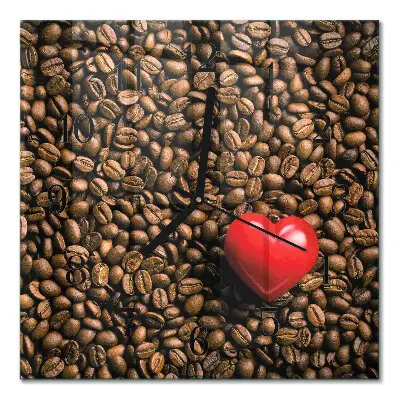 Relógio de vidro Grãos de café
