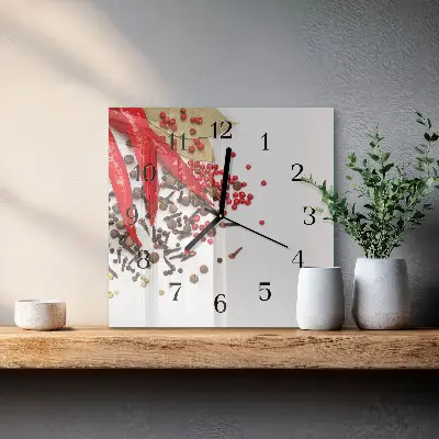 Relógio de parede Pimentão vermelho