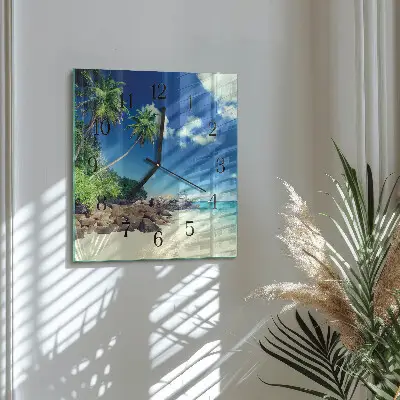 Relógio de vidro Palm Beach