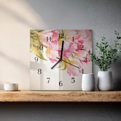 Relógio de parede quadrado Aquarelas