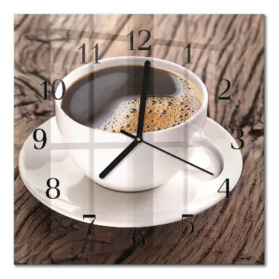 Relógio de vidro Café