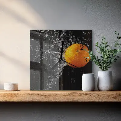 Relógio quadrado Laranja