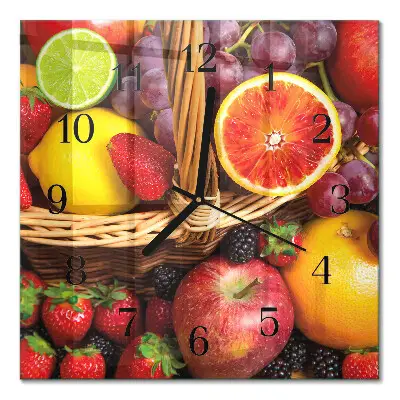 Relógio de vidro Fruta