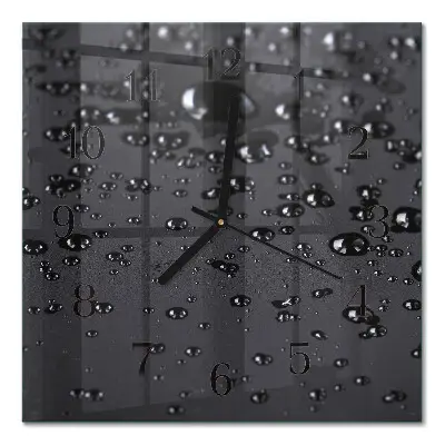 Relógio de parede quadrado Gotas