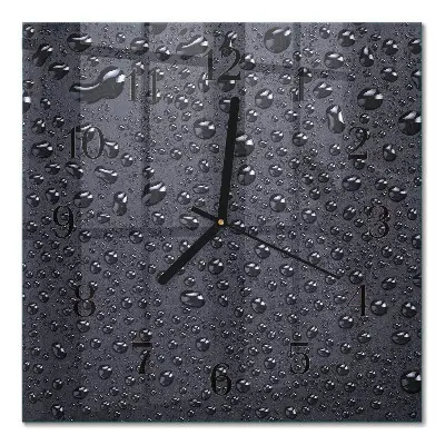 Relógio quadrado Gotas