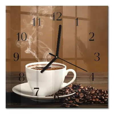 Relógio quadrado Café