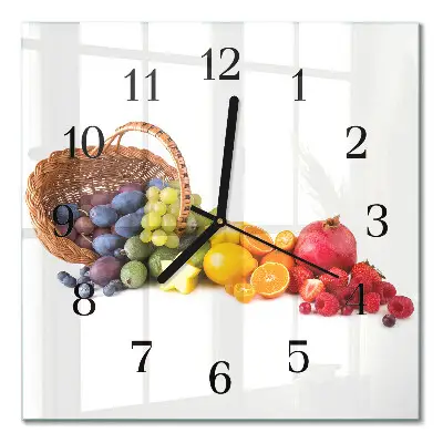 Relógio de vidro Fruta