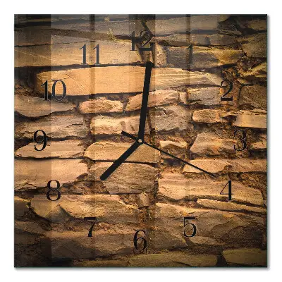 Relógio quadrado Pedras