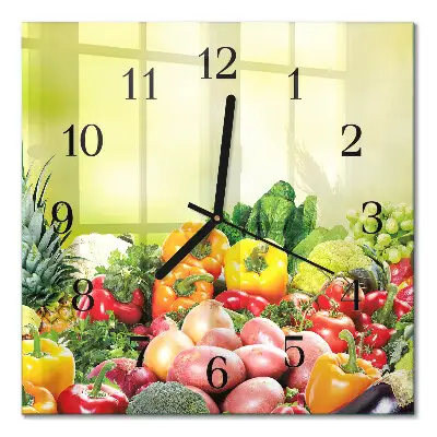 Relógio de parede Vegetais