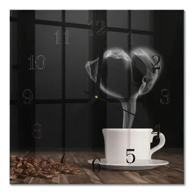 Relógio de vidro Café