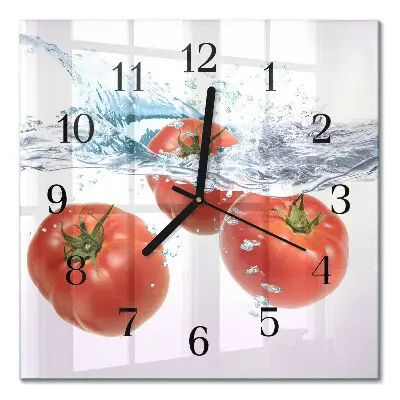 Relógio de parede quadrado Tomates