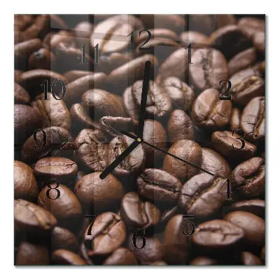 Relógio de vidro Grãos de café