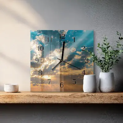 Relógio quadrado Céu