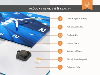 Relógio quadrado Limões suculentos