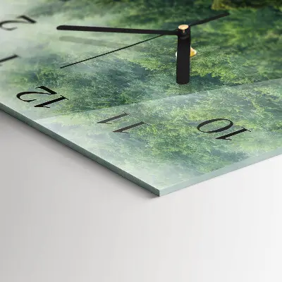 Relógio de vidro Floresta enevoada