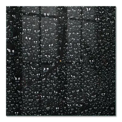 Relógio de parede quadrado Gotas de água