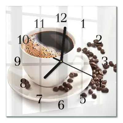 Relógio de parede Uma xícara de café