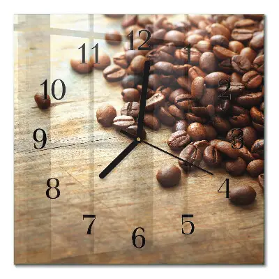 Relógio de vidro Grãos de café
