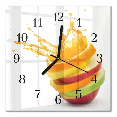 Relógio de parede quadrado Fruta