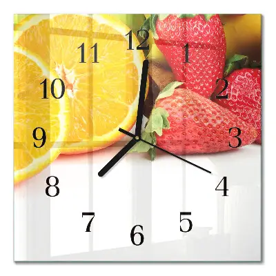 Relógio de parede quadrado Fruta