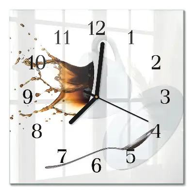 Relógio de parede Uma xícara de café