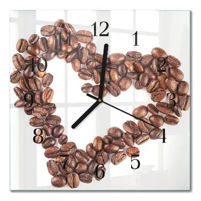 Relógio de vidro Grãos de café