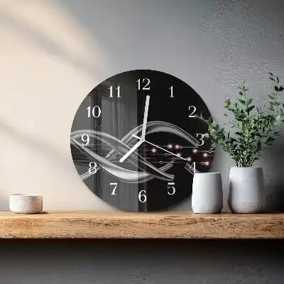 Relógio de decoração redondo Abstração