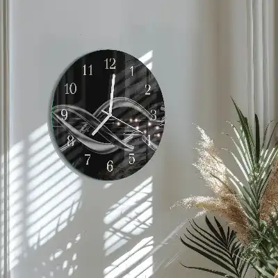 Relógio de decoração redondo Abstração