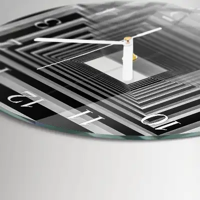 Relógio de decoração redondo túnel 3D