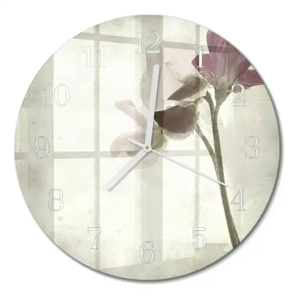 Relógio de parede redondo Flor vintage