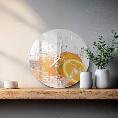 Relógio de decoração redondo Laranjas