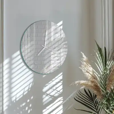 Relógio de decoração redondo Tijolo