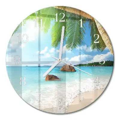 Relógio de decoração redondo Ilha