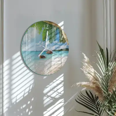 Relógio de decoração redondo Ilha