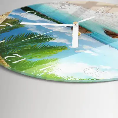 Relógio de decoração redondo Ilha