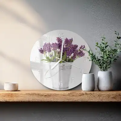 Relógio redondo Lavanda