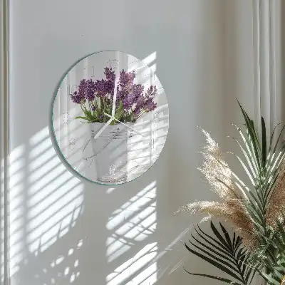 Relógio redondo Lavanda