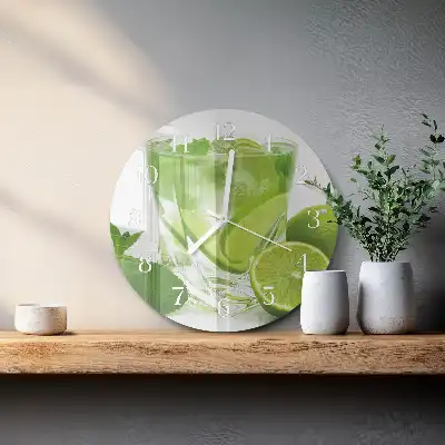 Relógio de decoração redondo Carbonato de cálcio