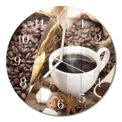 Relógio redondo Café